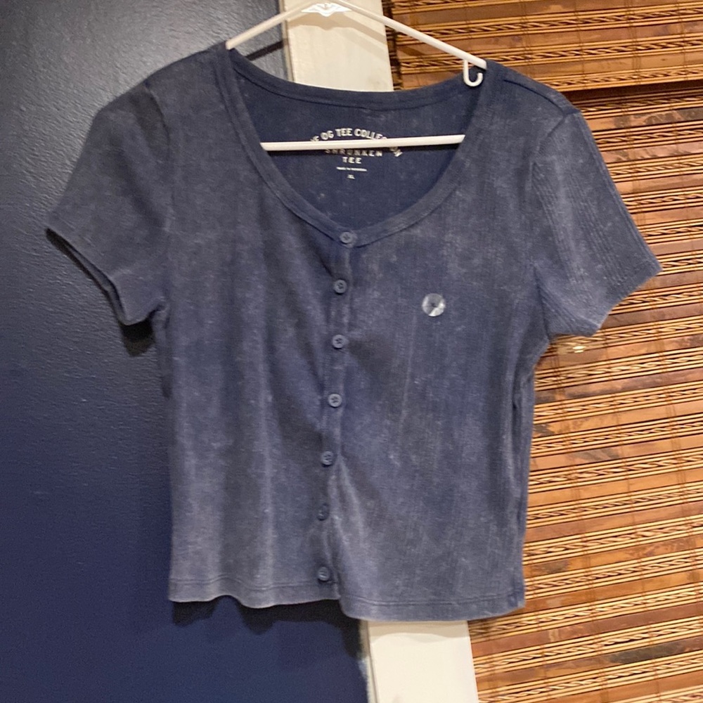 aeropostale button up tee